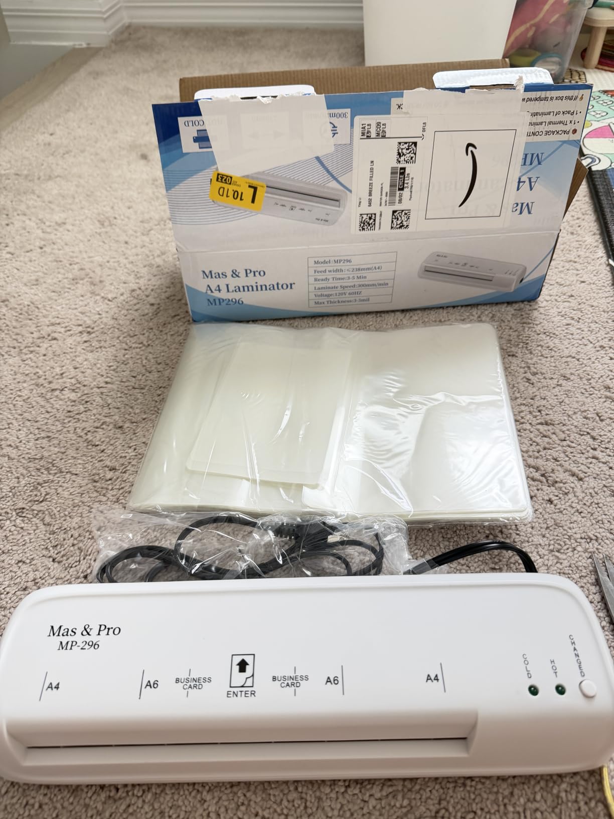 9 Inch Laminator Machine with 40 Laminating Sheets | Dual Rollers for a professional finish, For Home/School/Office Use, Jam Free, Smart Auto-Off, Supports 3mil & 5mil customer photo 1