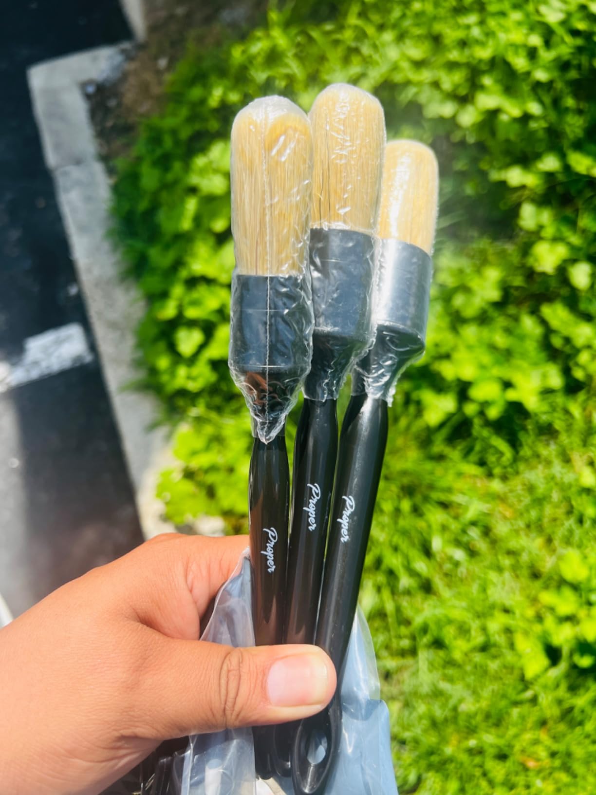 Premium Car Detailing Brush Set - Complete 6 Pack Kit - 2 Boar's Hair, 2 Ultra Soft, 2 Synthetic Bristles - Car Detail Brush for All Surfaces, Leather Seats, Air Vents, Wheels & Emblems, and More customer photo 2