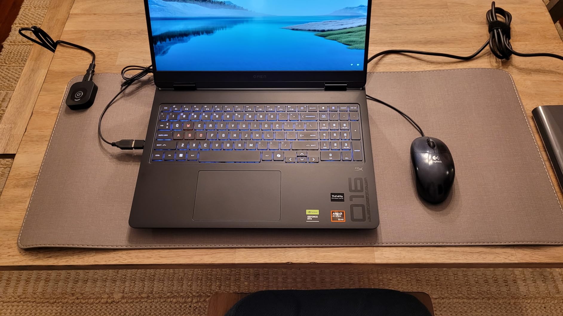 ONLYTOP Heated Desk Pad Gray, 31.5