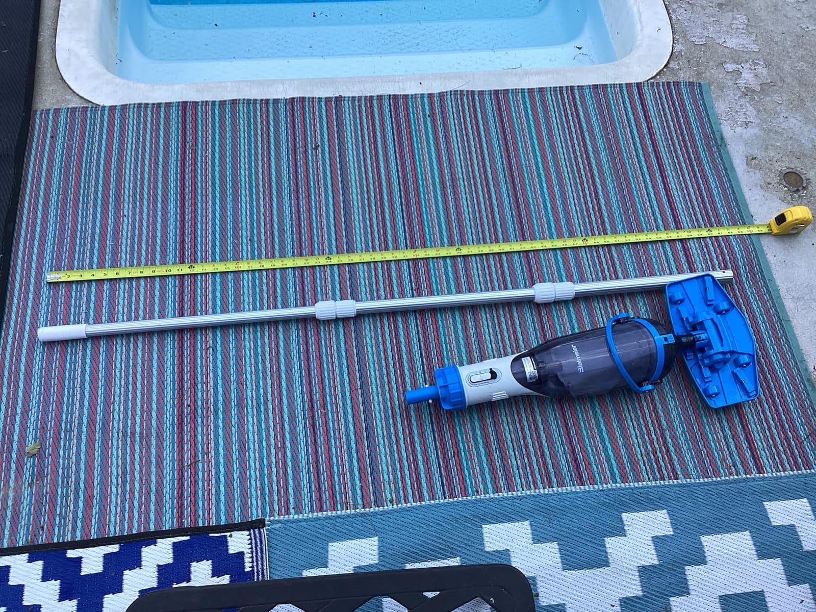 BIELMEIER Cordless Handheld Pool Vacuum 19 GPM with Telescopic Pole customer photo 2