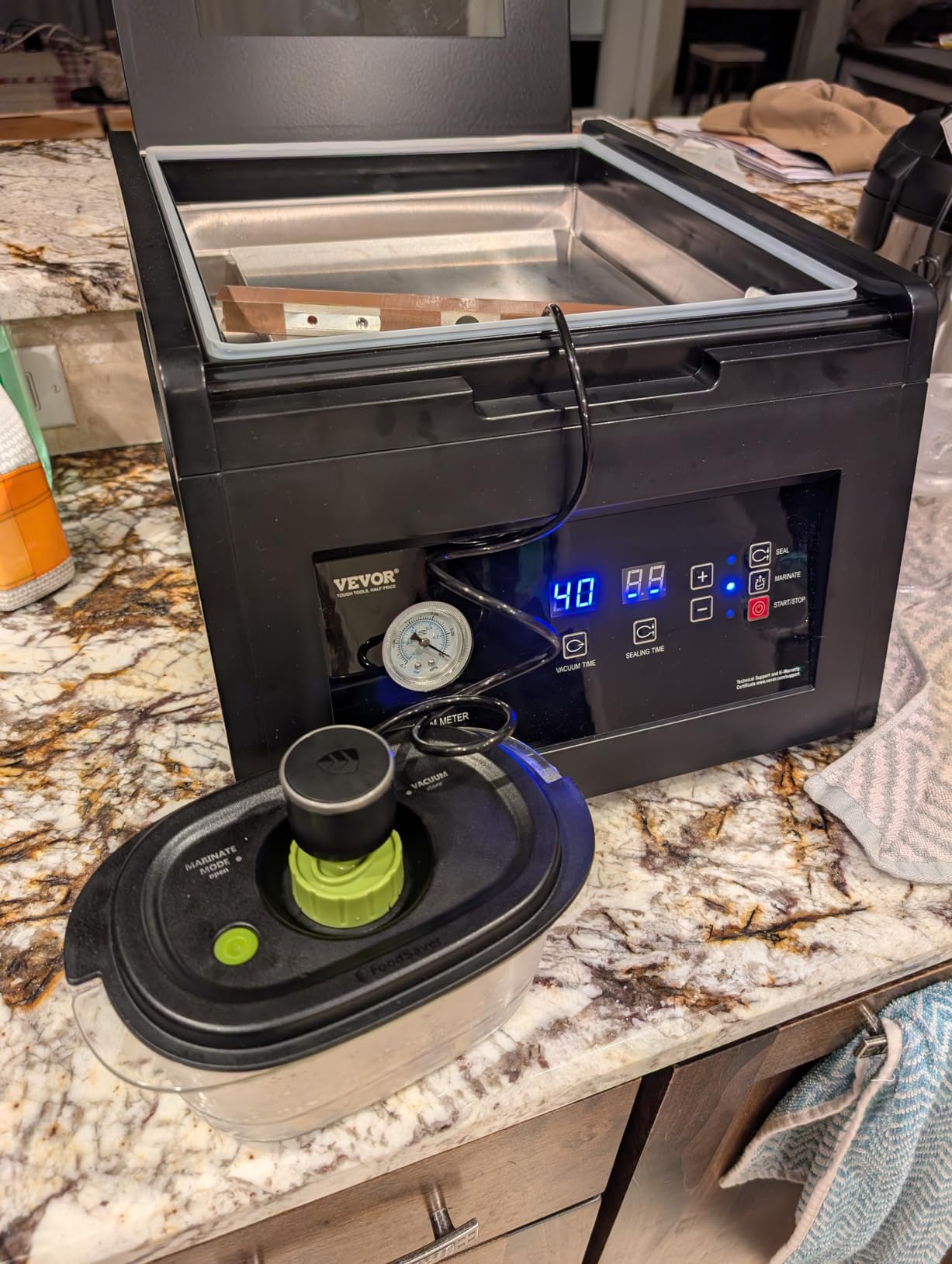 VEVOR Chamber Vacuum Sealer, 380W Pump Power, Sealing Bag Packing Machine customer photo 2
