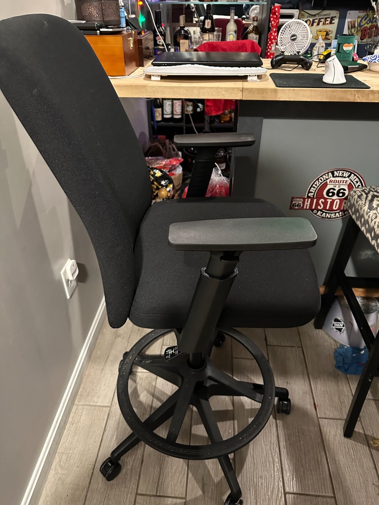 COLAMY Ergonomic Executive Office Chair, High Back Desk Chair with Adjustable Lumbar Support, Flip-Up Armrests & Thick Seat Cushion, 90°–110° Reclining Computer Chair for Home Office customer photo 2