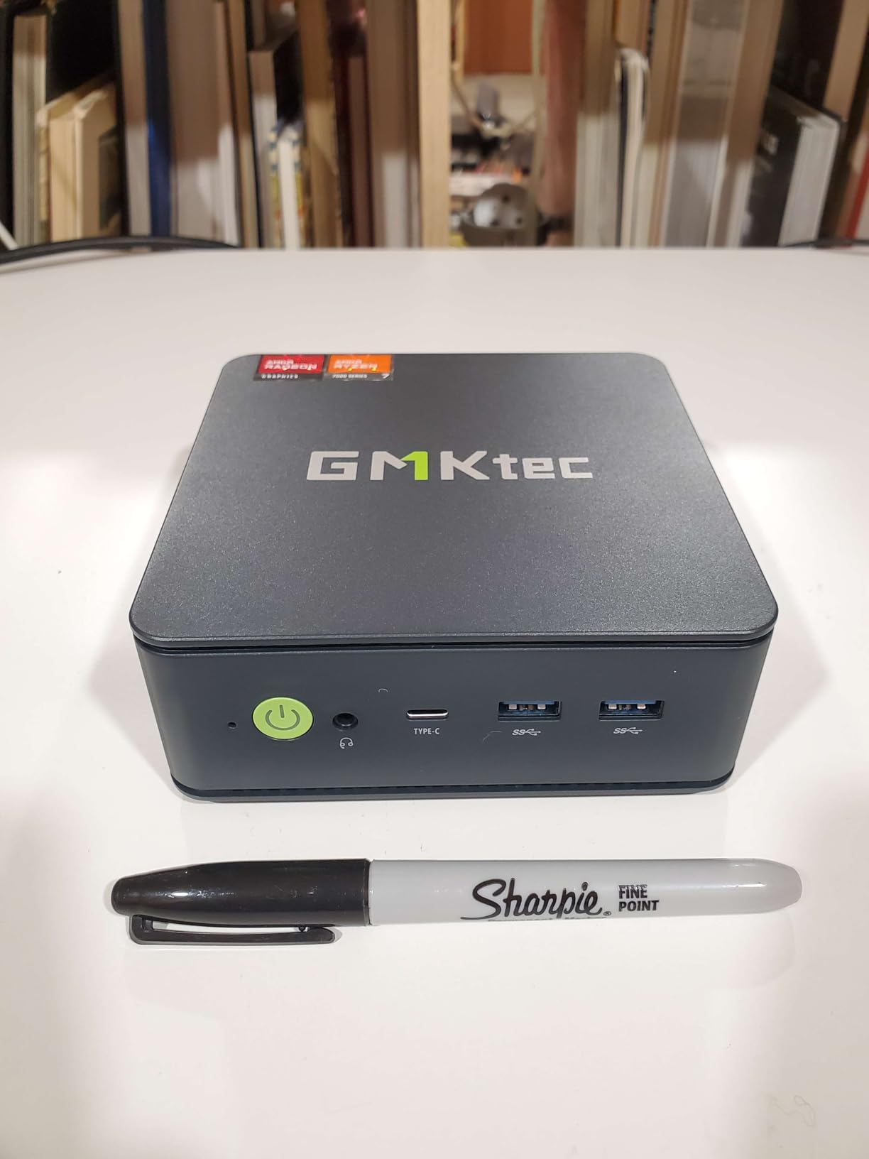 GMKtec Gaming PC Mini Computer, M7 Ultra Ryzen 7 PRO 6850U 32GB DDR5 RAM + 512GB Hard Drive PCle SSD Oculink Dual NIC LAN 2.5G Desktop, Dual USB4, HDMI 2.1, USB-C customer photo 2
