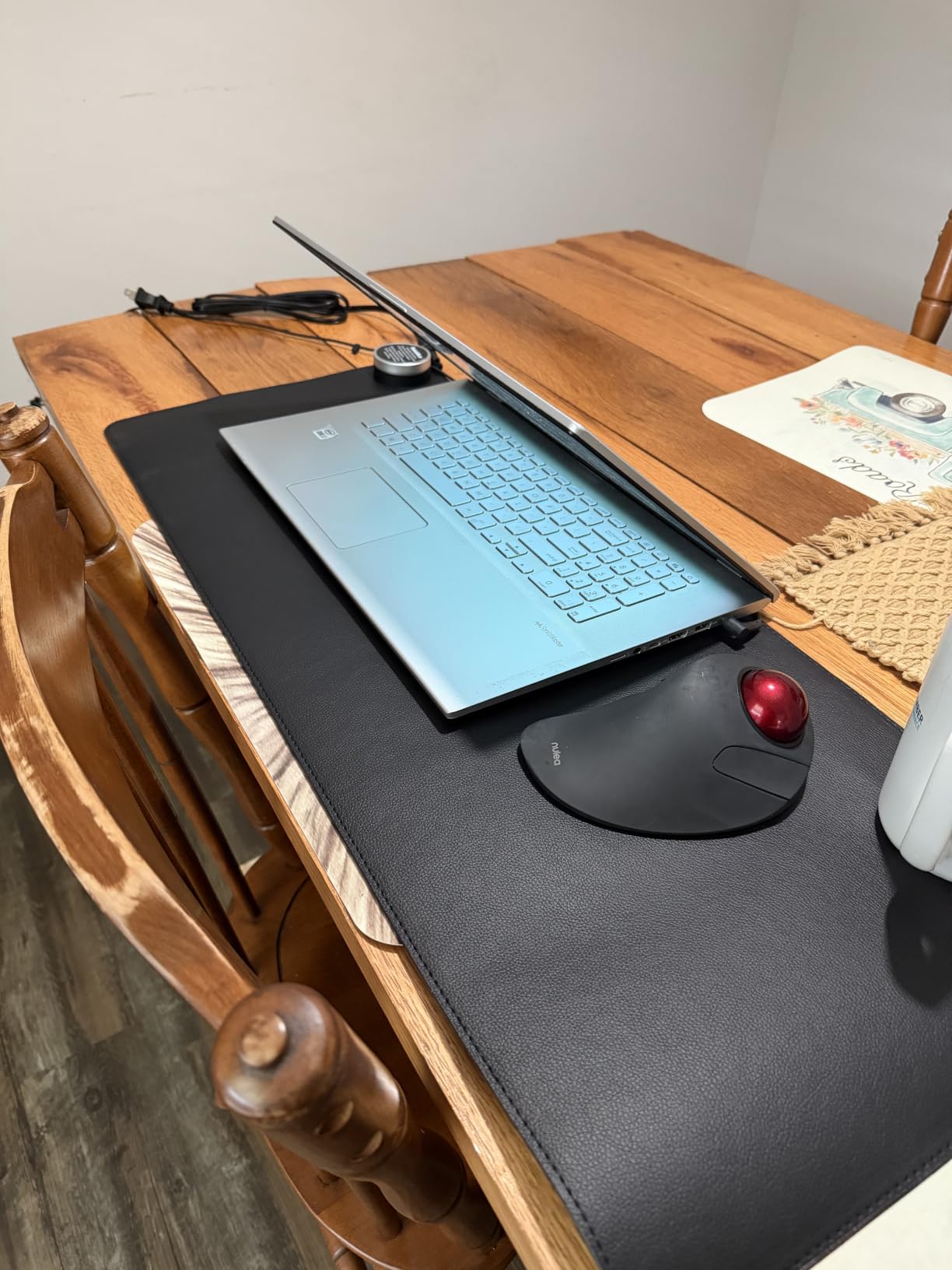 Classic Desktop Hand Warmer Heated Desk Pad - Large Heated Desk Mat for Cold Office & Home, PVC Leather Heated Mouse Pad for Keyboard & Mouse, Auto Shut-Off customer photo 1