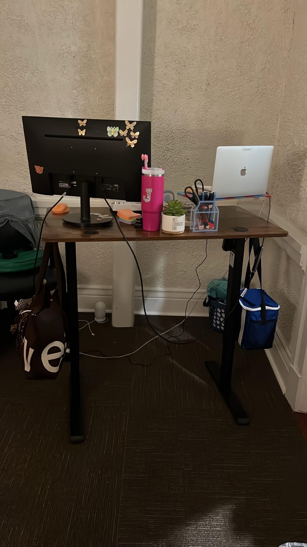 DUMOS 63 Inch Electric Standing Desk, Memory Adjustable Home Office Desk customer photo 2