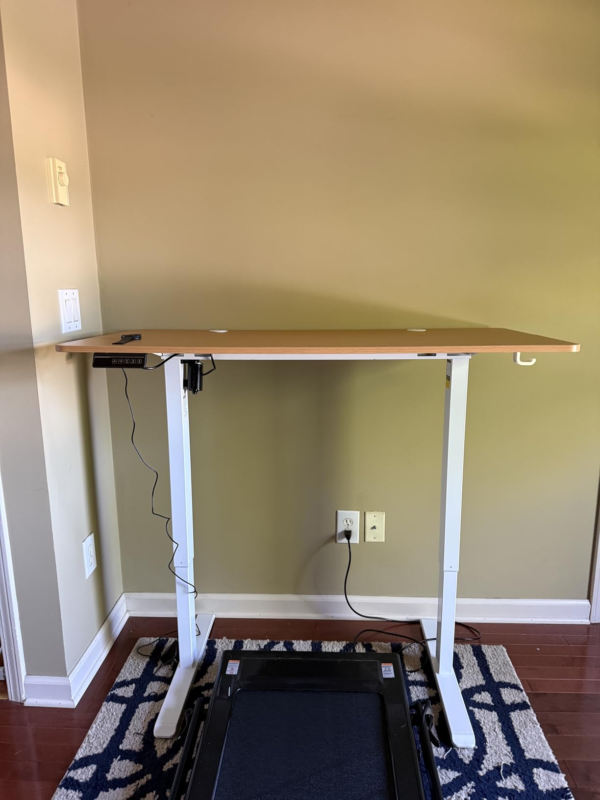 DUMOS 48 Inch Electric Standing Desk, Memory Adjustable Home Office Desk customer photo 1