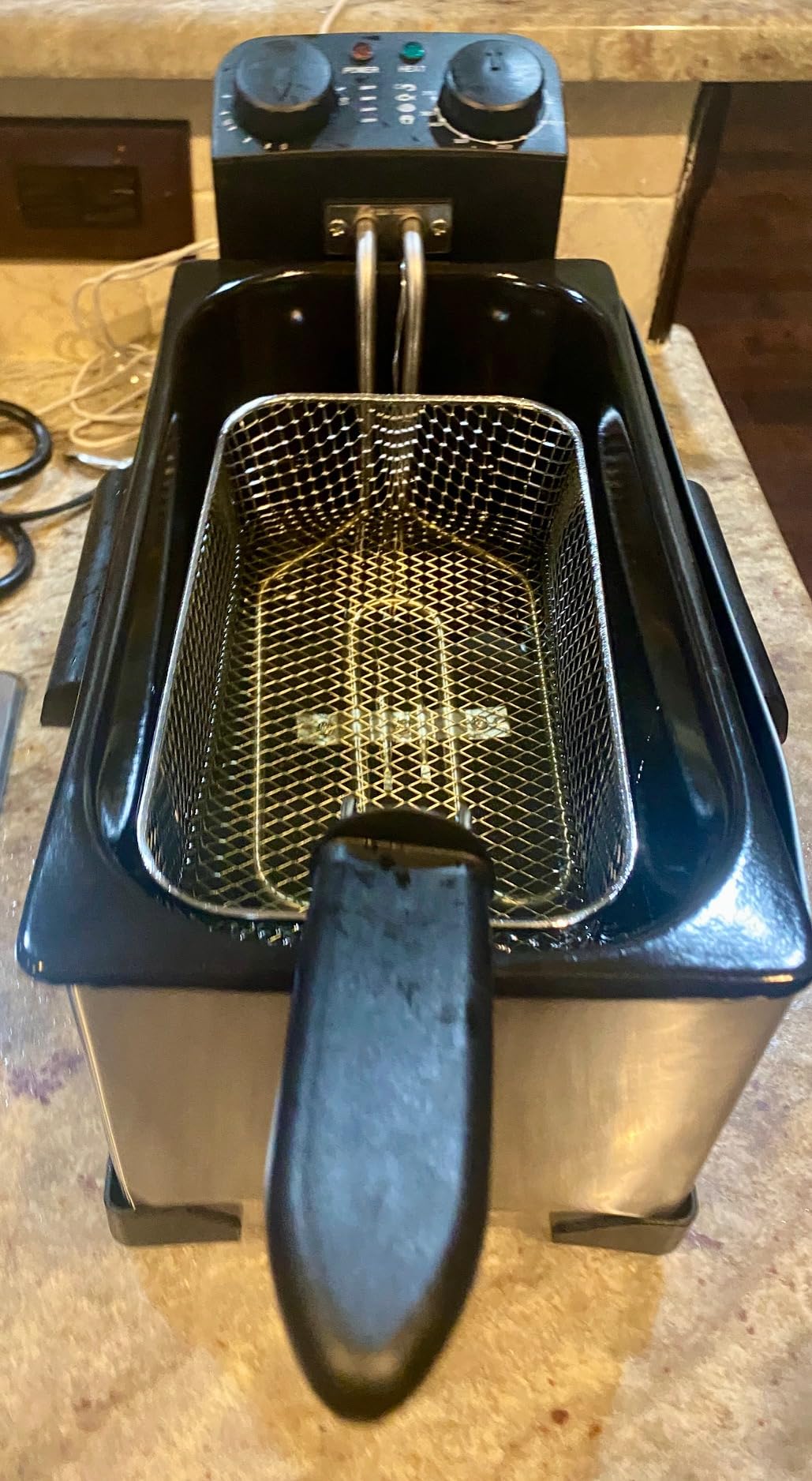 CATTLEMAN Deep Fryer with Oil Filtration, 1600W, 3L, Stainless Steel customer photo 1