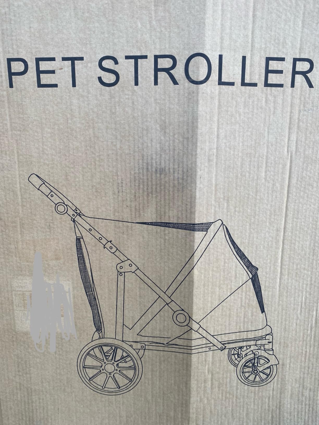 Dog Stroller for Large Dogs (Black, Large Pet Stroller) customer photo 2