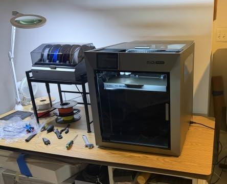 QIDI Max4 Combo 3D Printer, 390×390×340mm Build Volume, 65℃ Heated Chamber | 370℃ nozzle, dual Z lead screws, max 800mm/s high speed, auto-leveling, AI camera, multi-materials customer photo 1