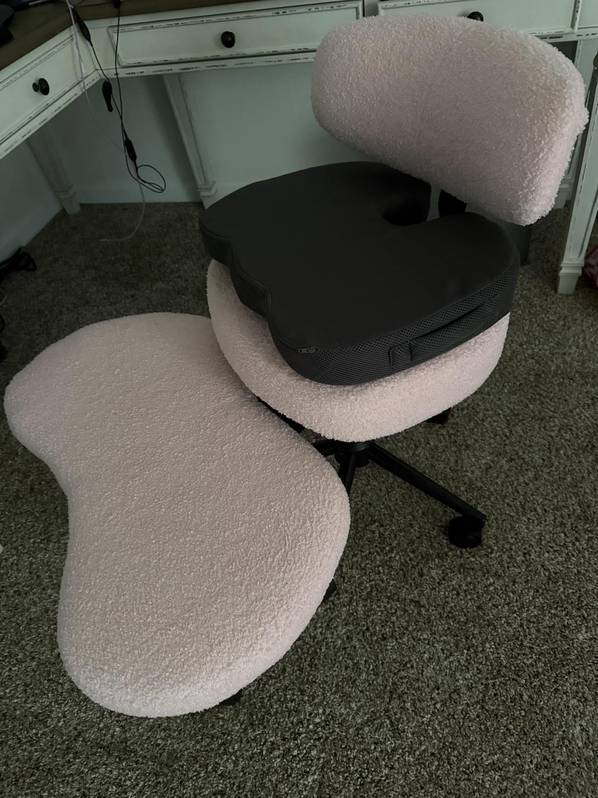 DUMOS ADHD Meditation Chair, Cross Legged Home Office Desk Chair customer photo 2