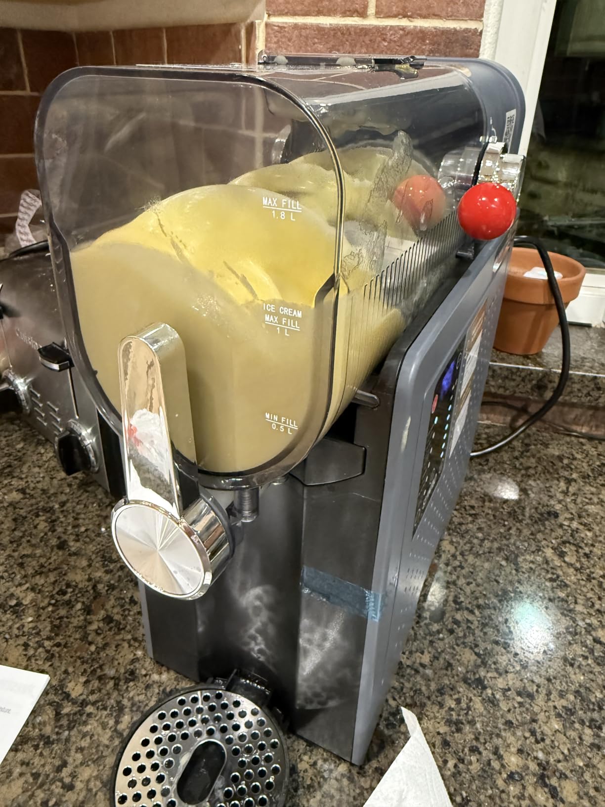 SYINTAO Slushie & Soft Serve Ice Cream Machine for home, No Ice Needed customer photo 1