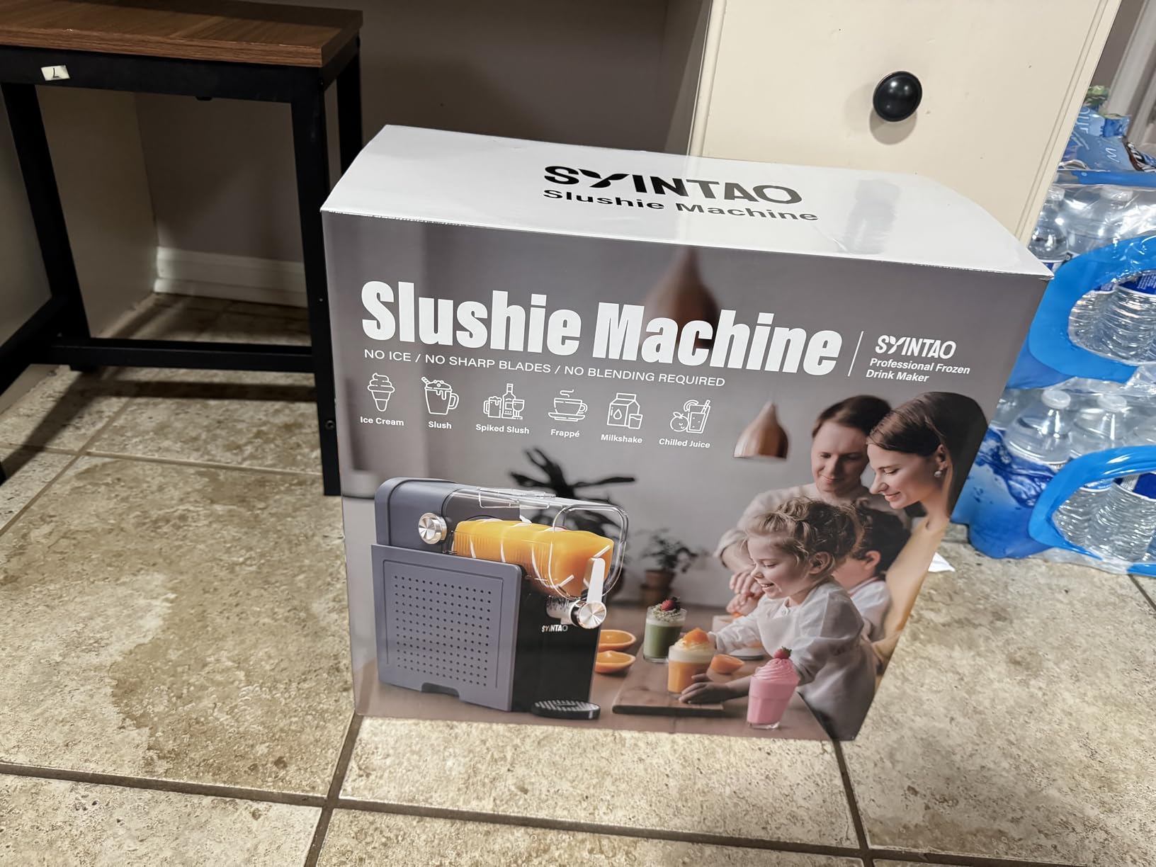 SYINTAO Slushie & Soft Serve Ice Cream Machine for home, No Ice Needed customer photo 2