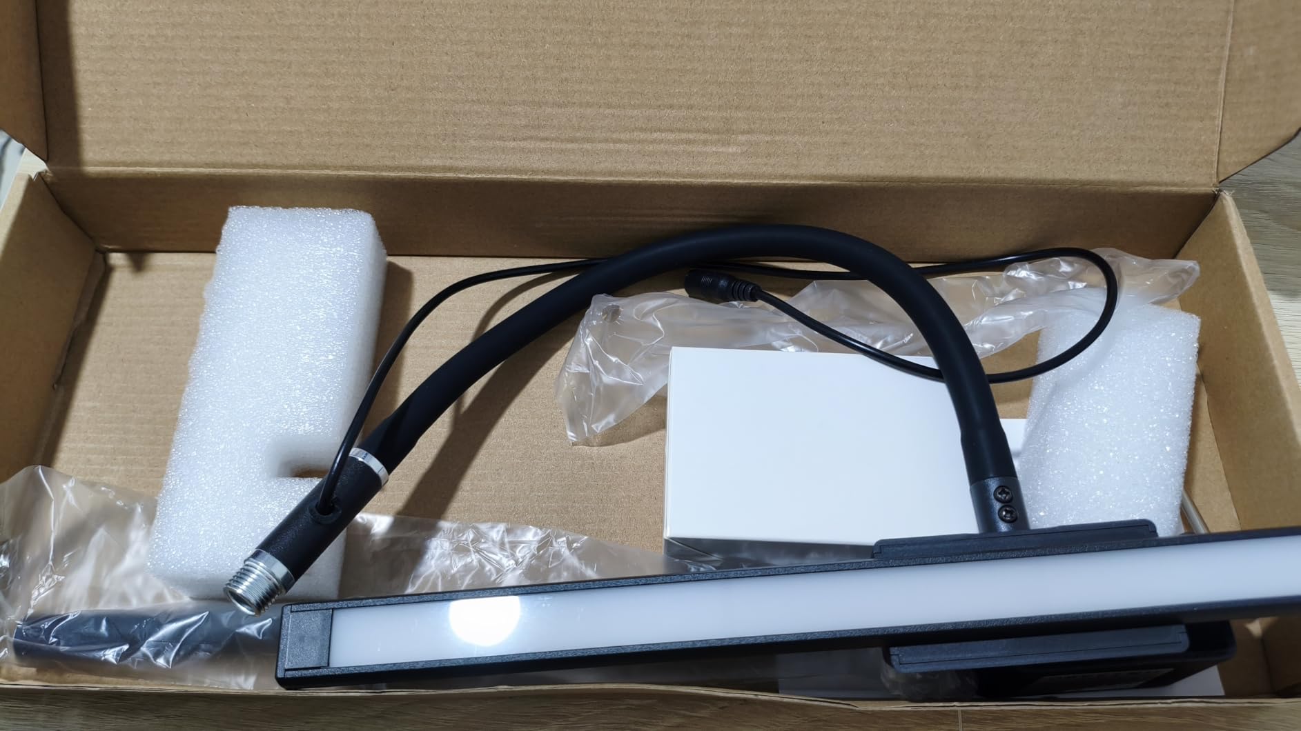 LED Desk Lamp for Home Office, Flexible Gooseneck Desk Lamp with Clamp | 5 Color Touch Control Stepless Dimming Adjustable Eye-Caring Desk Light with Adapter for Reading, Study, Workbench (Black) customer photo 2