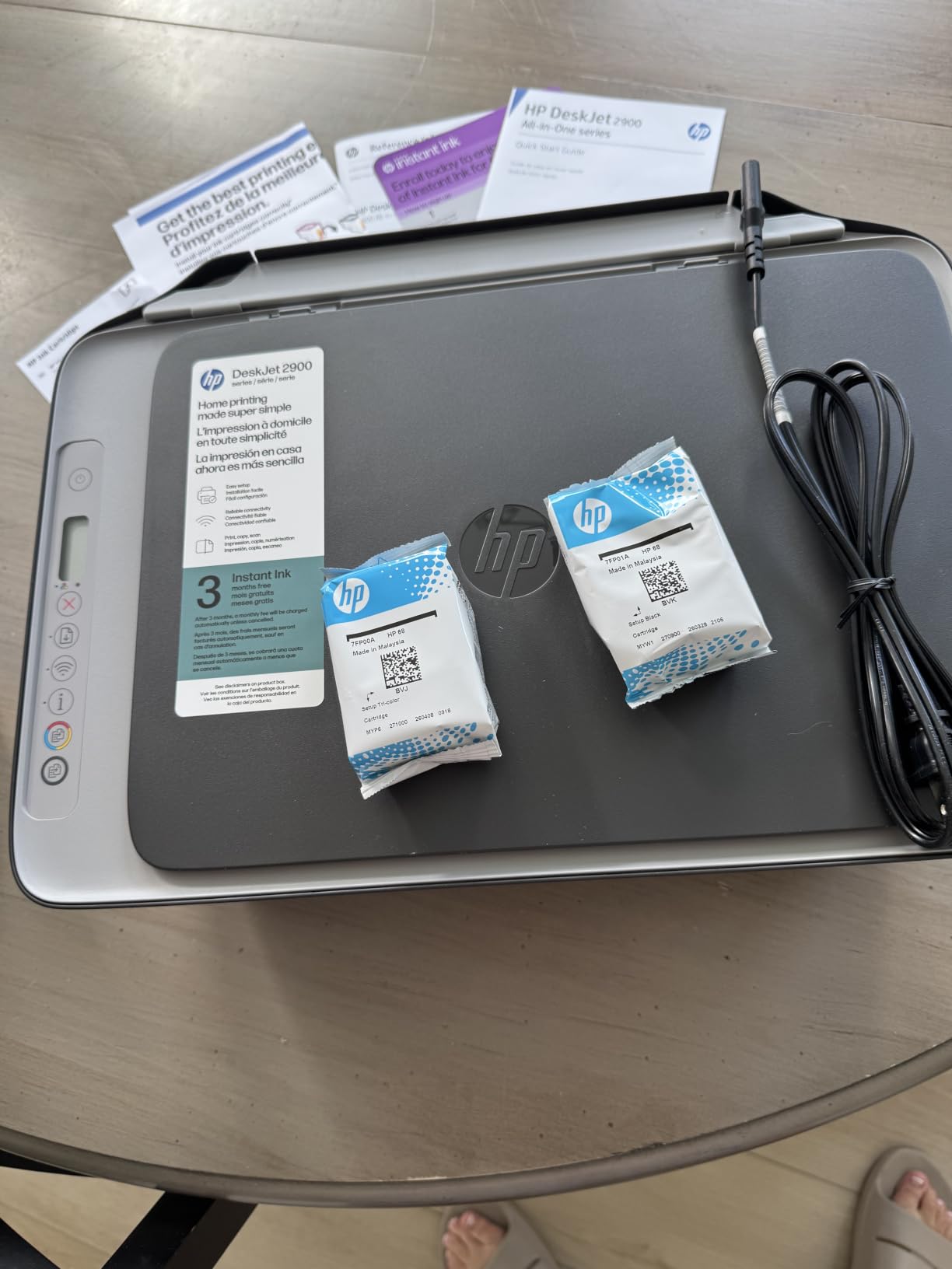 HP DeskJet 2955 Wireless All-in-One Color Inkjet Printer, Scanner, Copier, Best-for-Home, 3 Month Trial of Instant Ink Included, AI-Capable (A24HJA) customer photo 1