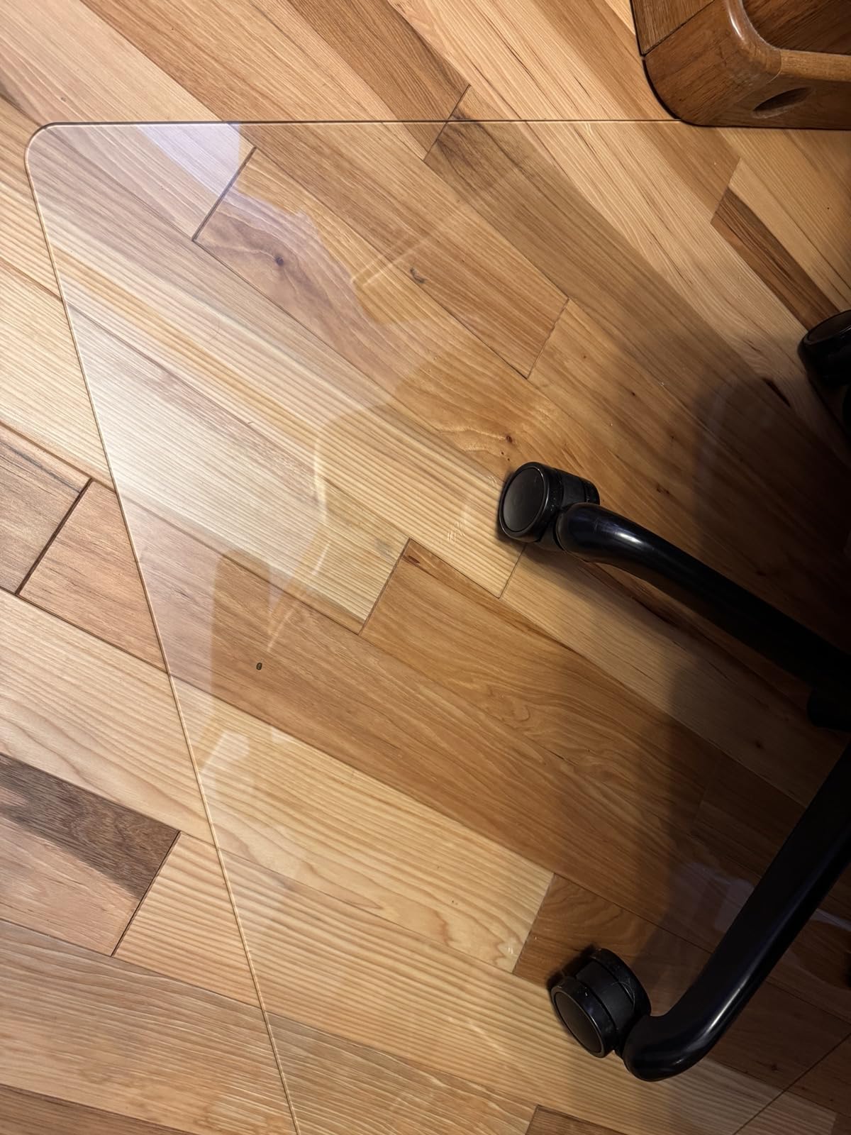 Tempered Glass Chair Mat for Hardwood Floor & Low Pile Carpet, 36