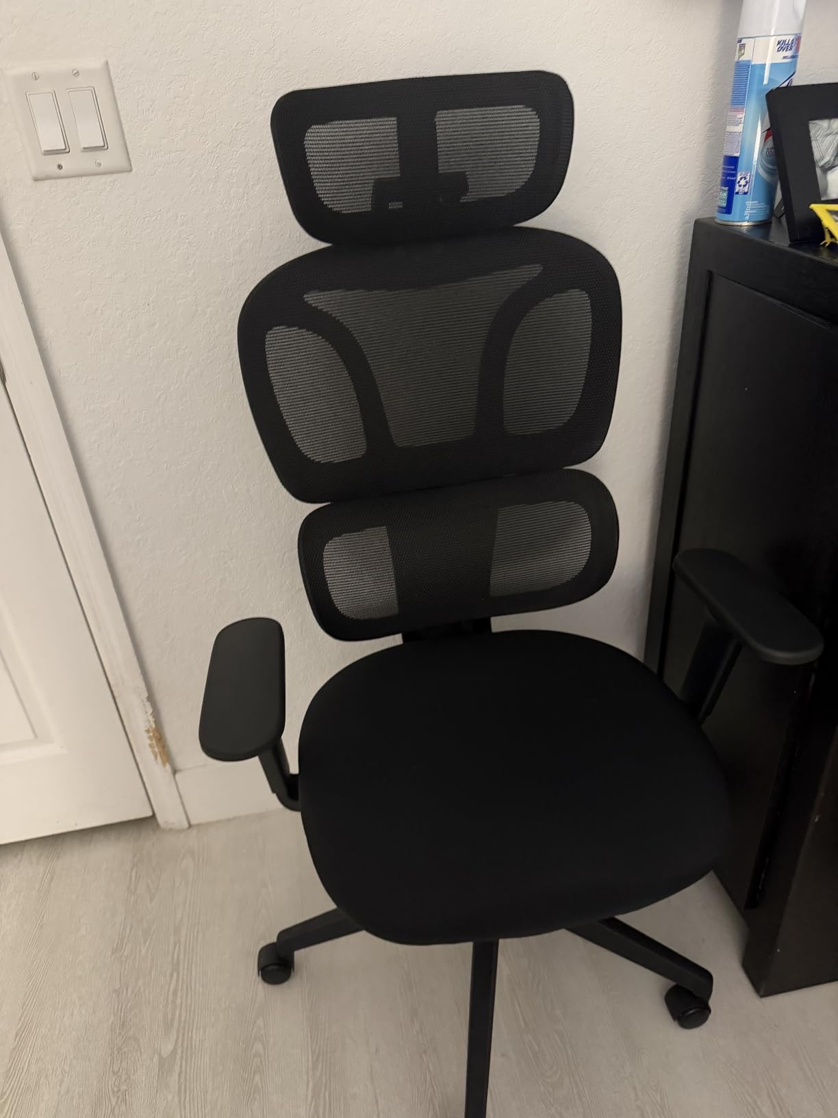 WELAX S3 Ergonomic Mesh Office Chair with Adjustable Headrest, Lumbar Support Reclining Girls Desk Chair Comfy with Wheels, High Back Home Computer Chairs for Gamer or Work, Green customer photo 2