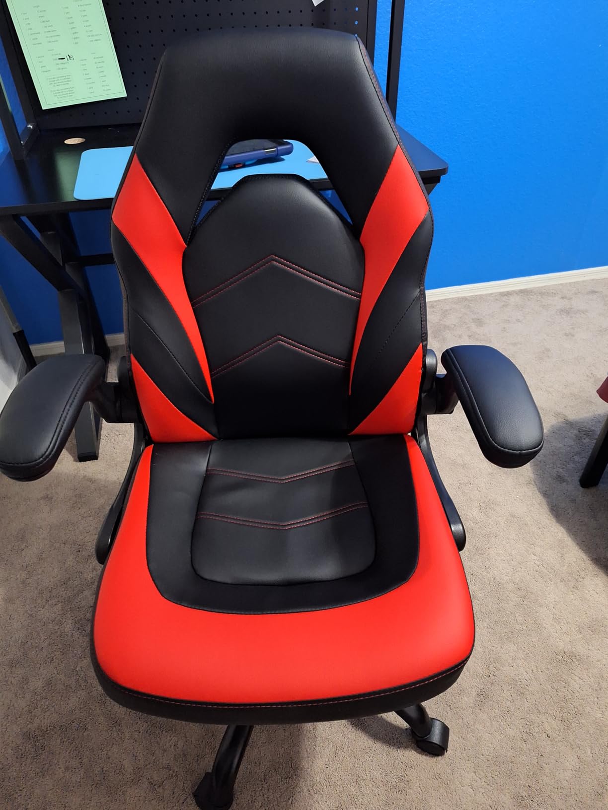 OLIXIS Office Desk Chair, Ergonomic Home Mesh Chair, Lumbar Support | Height Adjustable, Fixed Armrest, Rocking Mode, 360 Swivel, Storage Back, Computer, Grey customer photo 2