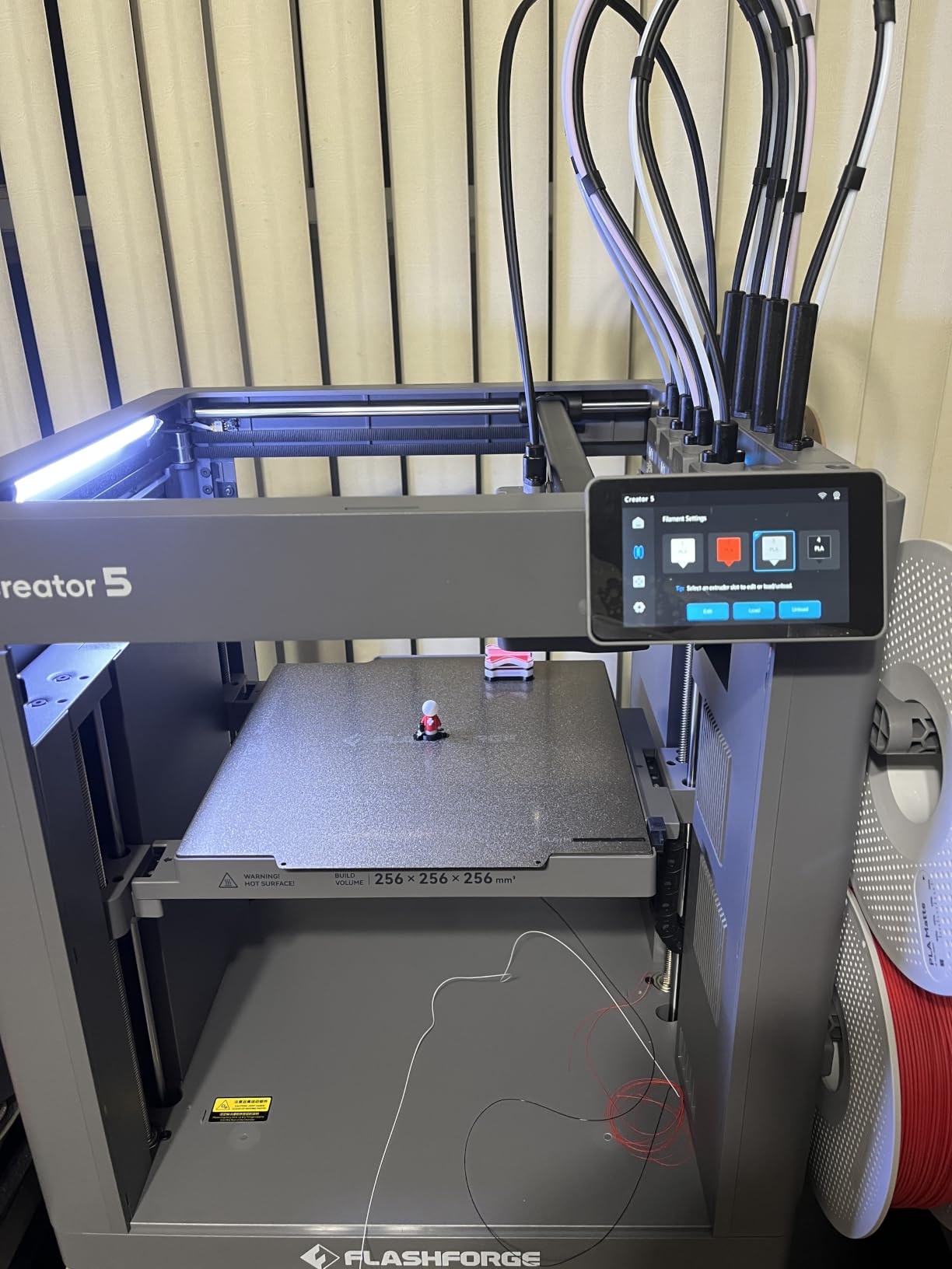 FLASHFORGE Creator 5 Pro 4-Toolhead 3D Printer, Industrial Multi-Material & Color Printing, 65°C Active Heated Chamber, Near-Zero Waste System, CoreXY 600mm/s Printing customer photo 1