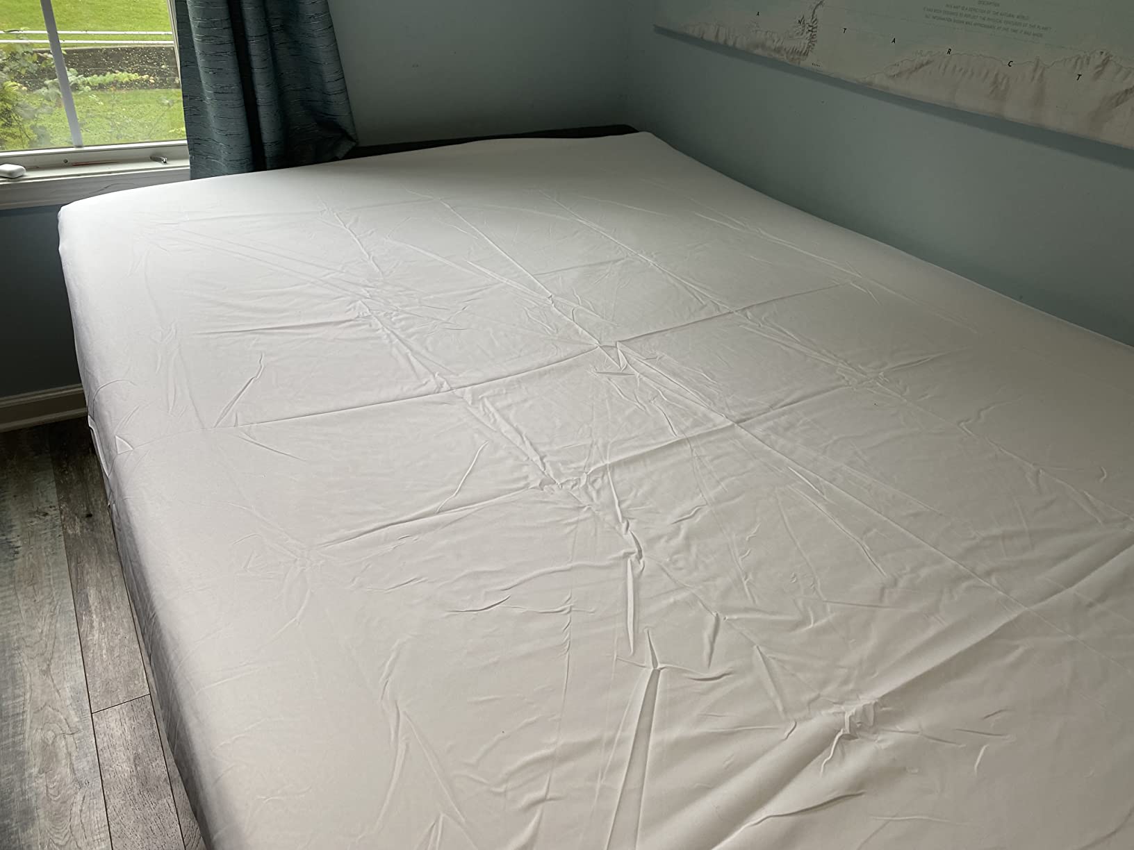 Safe and Sound Mattress Protector, Premium 100% Waterproof Mattress Cover, Noiseless Breathable Soft, Fitted Deep Pocket 8-21'' Bed Cover Gray Queen customer photo 2