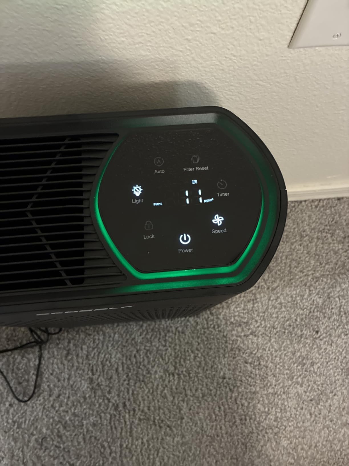 Air Purifier for Large Room, Cleans 2,400 ft² in 30 Mins, 3-Stage True HEPA, 360° Airflow, Large Touch Display Control, Real-Time Air Quality (PM2.5) Display, Ultra-Quiet 20dB Sleep Mode, HAP602 White customer photo 2