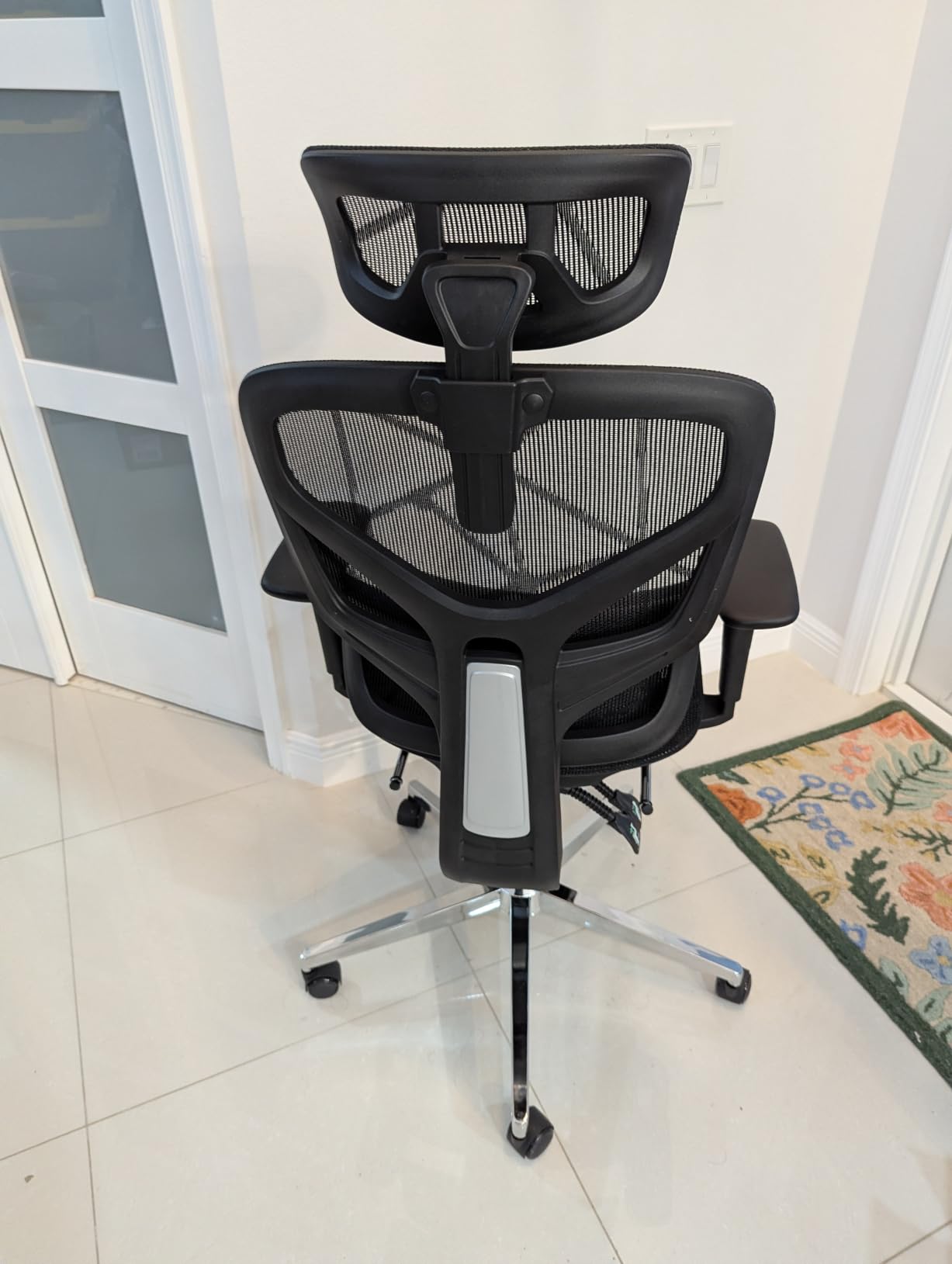 Mesh Office Chair,Ergonomic Computer Chair,400lbs Capacity,3D Adjustable Lumbar Support,Adjustable Headrest and Armrests, Tilt-Swivel,Premium Mesh Desk Chair for Office,Home & Gaming (Black) customer photo 1