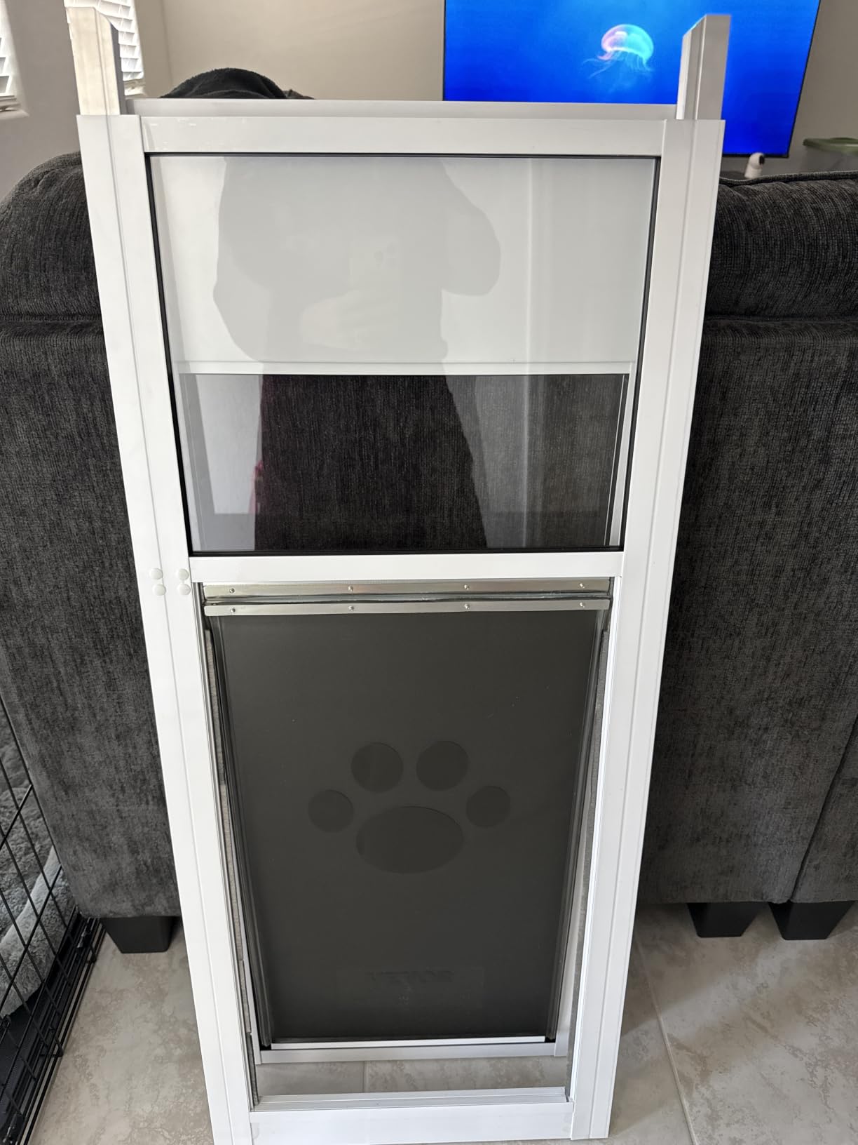 VEVOR Dog Door for Sliding Glass Door, 75 7/8