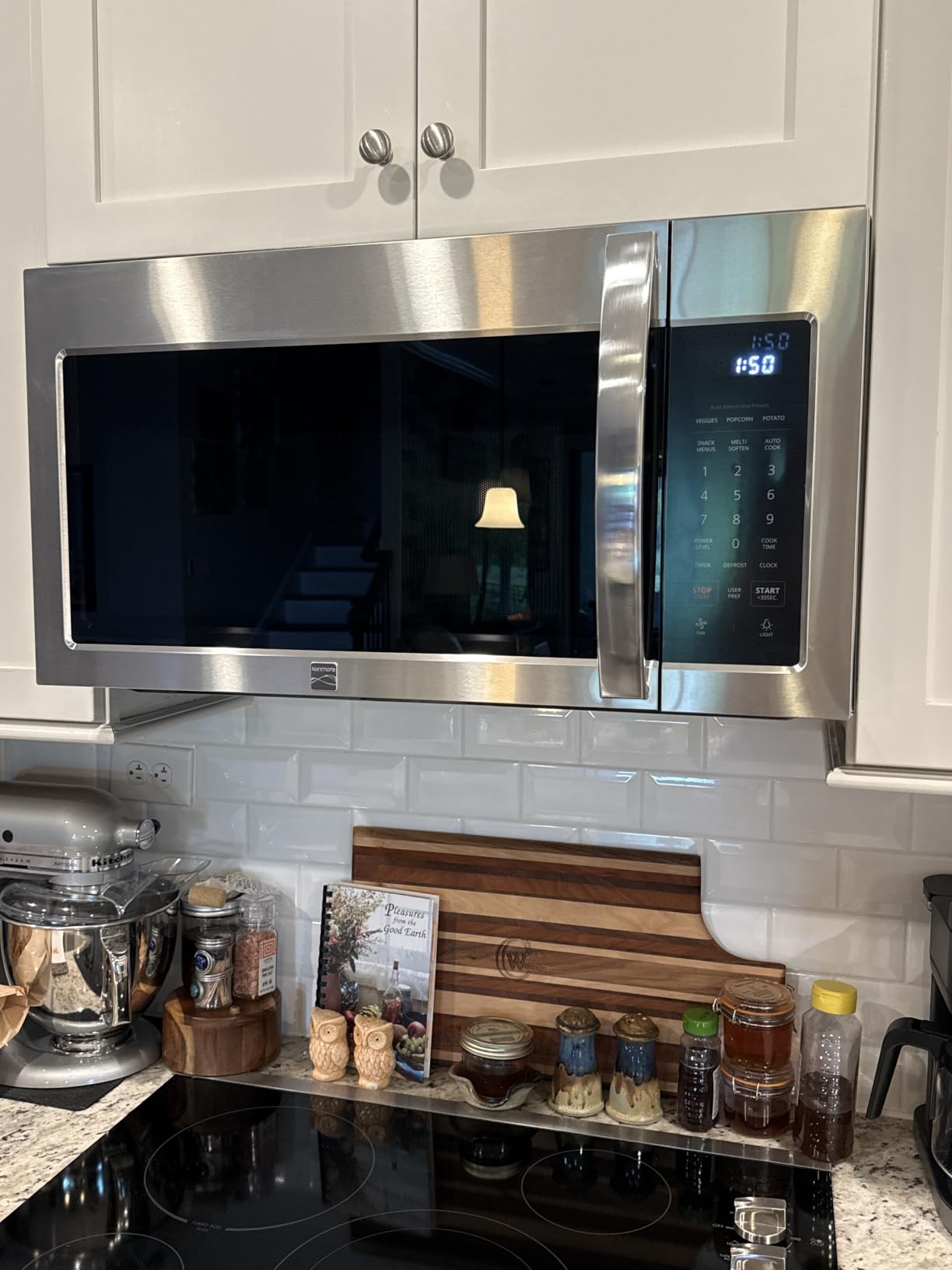 Kenmore Over-the-Range Microwave, 1.7 cu. ft., 1000W, 300 CFM Vent Fan, Black customer photo 1