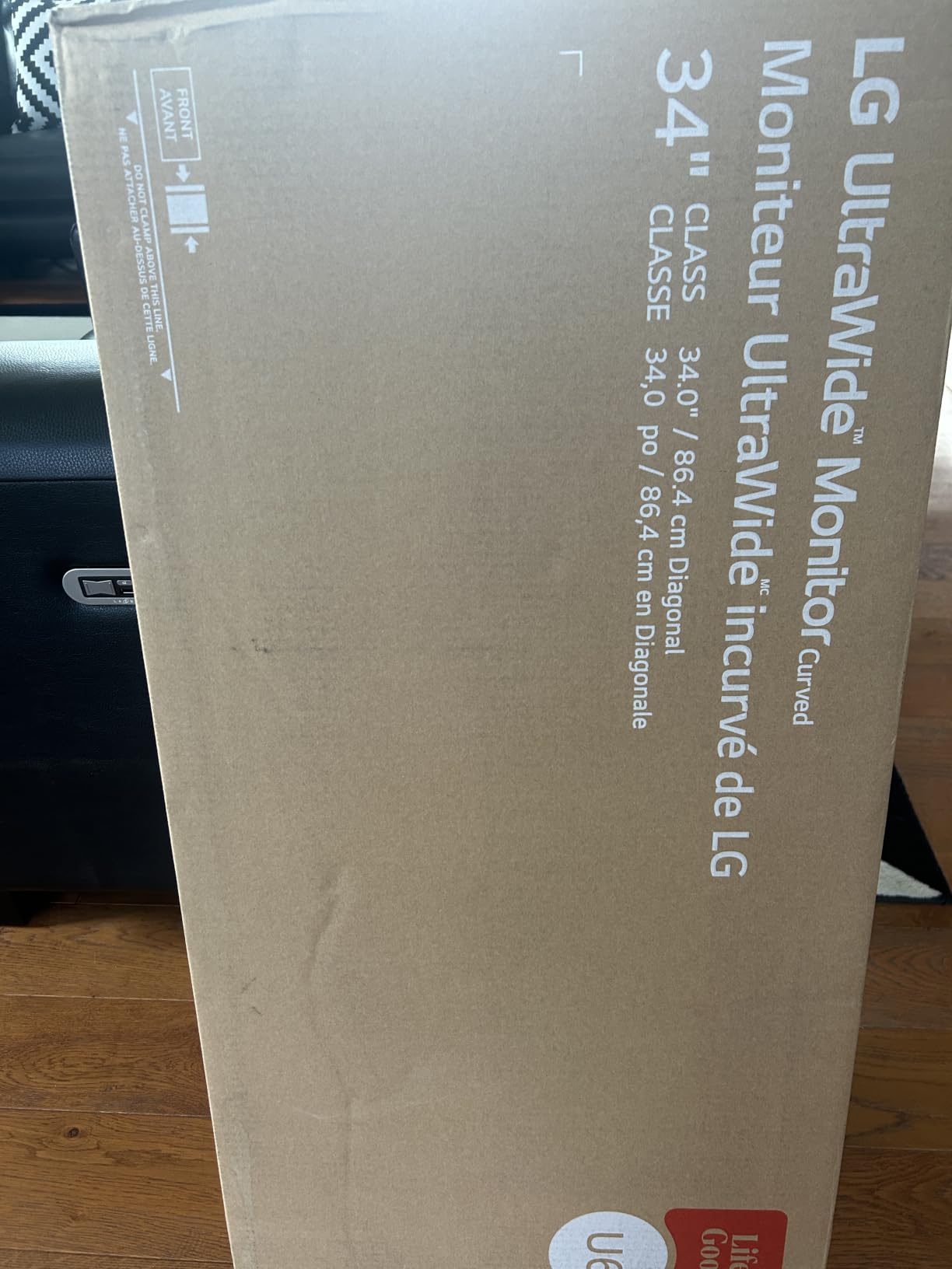 LG 34U60ZB-B 34-inch UltraWide WQHD 120Hz HDR10 1800R Curved Monitor, Black | (3440 x 1440), 21:9, 1800R Curvature, sRGB 99% (Typ.), LG Switch, Reader Mode, Flicker Safe, Widescreen, HDMI, DisplayPort customer photo 1