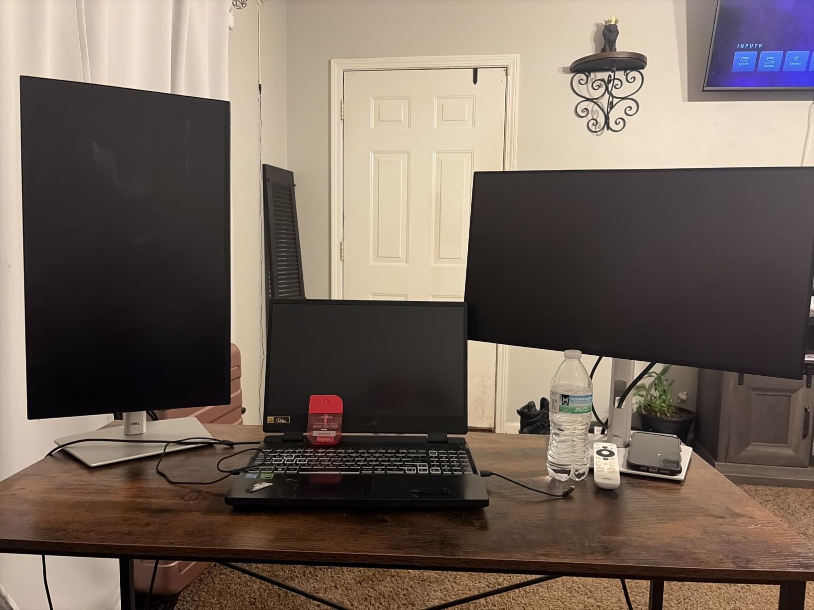 Sweetcrispy 32-Inch Small Computer Desk for Bedroom, Modern White | Gaming Writing Work and Study Desk for Home Office, Sturdy Metal Frame and Compact Modern Design with X-Shaped customer photo 2