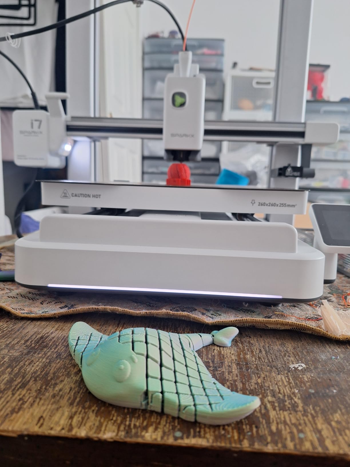 Creality SPARKX i7 3D Printer with AI Camera Monitoring, Auto Leveling, Quiet High-Speed Desktop Printing, Easy Setup, Direct Drive Extruder, WiFi Connectivity, 260x260x255mm Build Volume customer photo 2