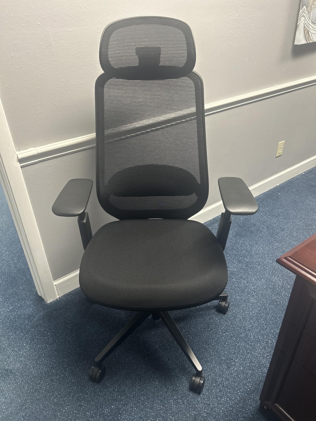ProtoArc EC200 Ergonomic Office Chair with Adjustable Seat Depth | Lumbar Support, High-Back, Mesh Desk Chair, Home Office 8+ Long Hours Sitting, For Remote Workers & Programmers, Pure Black customer photo 2