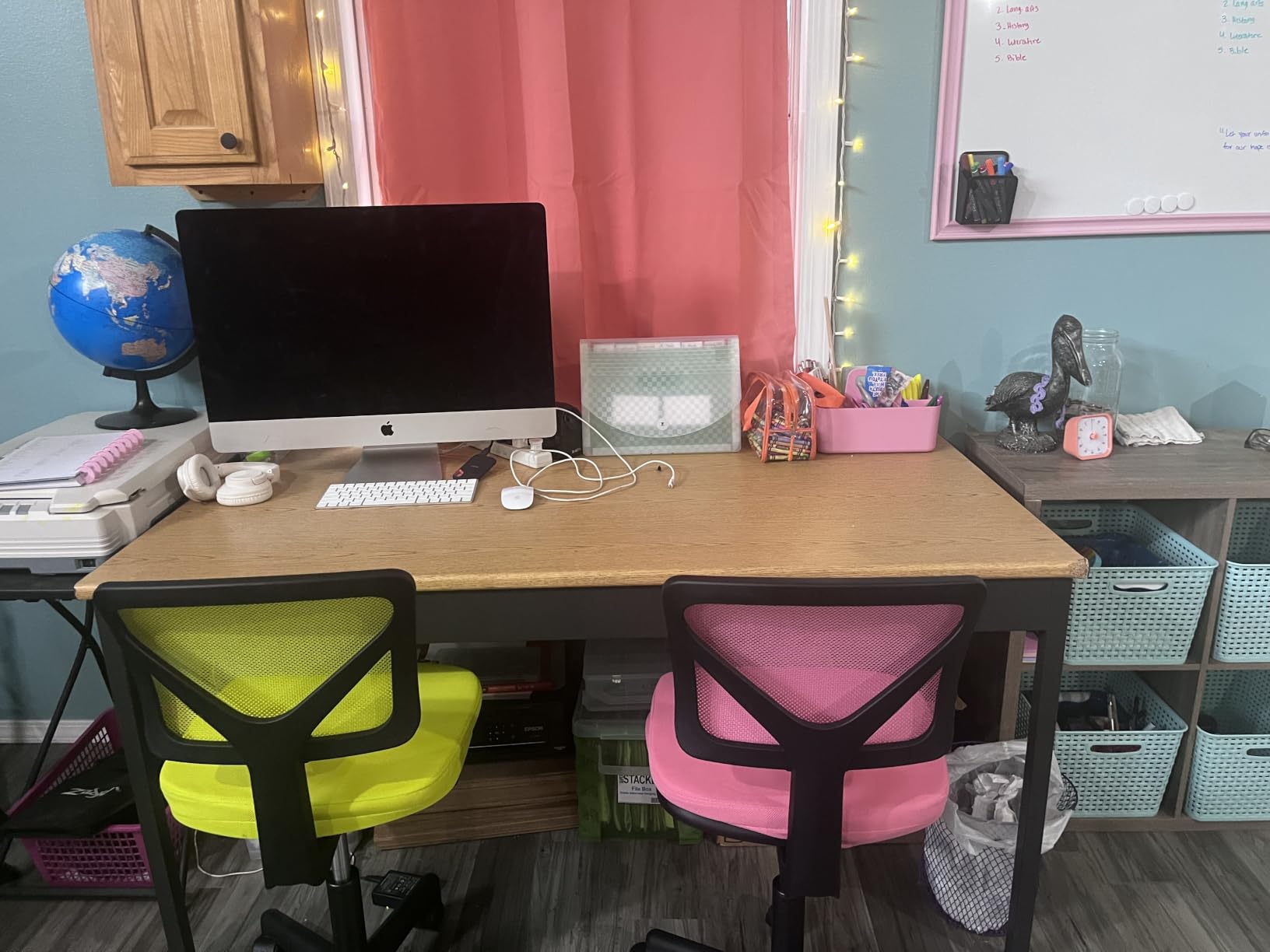 Sweetcrispy Small Armless Desk Chair, Mesh Rolling Office Chairs | Adjustable Ergonomic Lumbar Support, Low-Back, Swivel Wheels, Home Work, Bedroom, Study, Student, Adults, New Black customer photo 2
