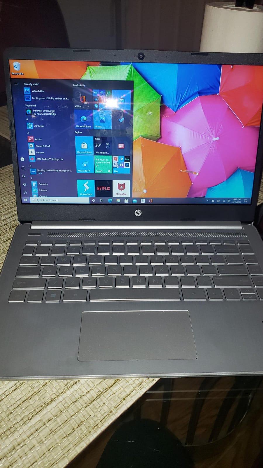 HP Ultrabook Laptop, Microsoft 365 Included, 8GB RAM, Intel Core, No Mouse | Copilot AI, Long Battery Life, Lightweight, Windows 11, Student and Home Essential customer photo 1