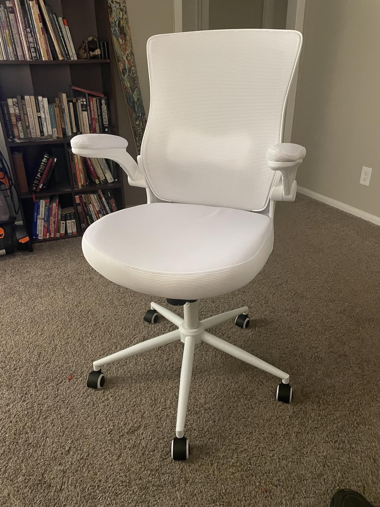 CYKOV Ergonomic Office Chair with Footrest, Reclining Mesh Back, 350 Lbs, 2-Way Adjustable Lumbar, 90-135° Recline, 4-Way Headrest, Breathable, Gaming & Office, Height 5'1