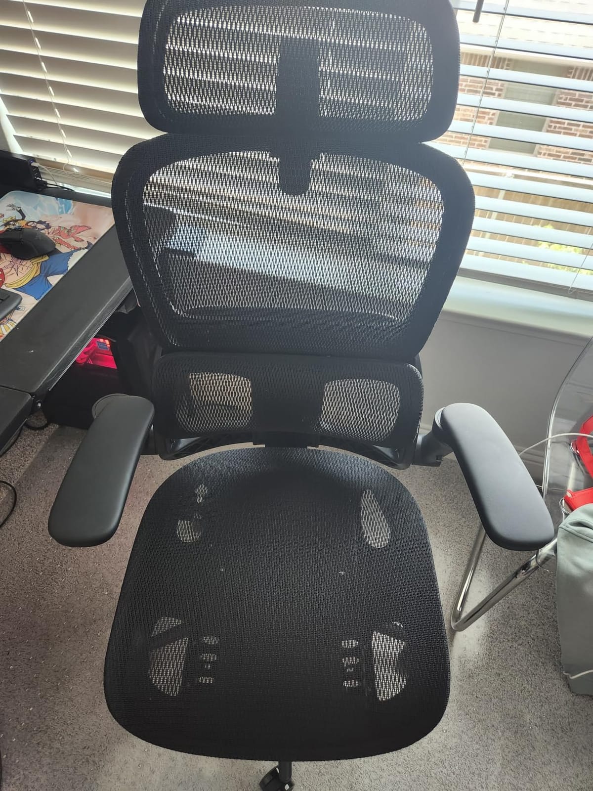 SIHOO B300 Pro Ergonomic Office Chair Without Footrest, 4D Lumbar Support | Adjustable Backrest and Seat Depth, 6D Flip-Up Armrests, 3D Wide Headrest, Breathable Mesh, 135 degree Recline, High Back, Black customer photo 2