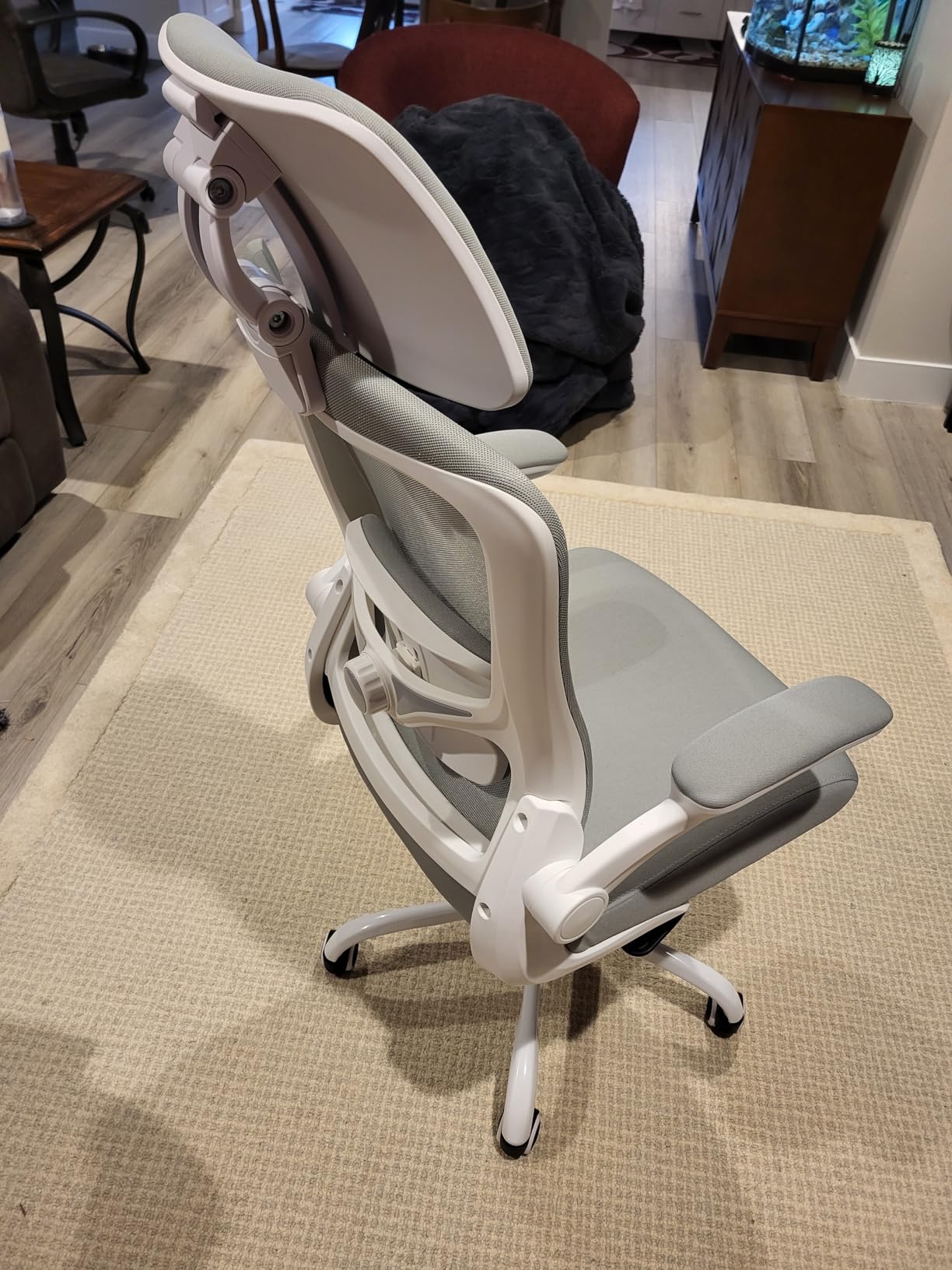 Ergonomic Office Chair for Long Hours, Adjustable Padded Lumbar Support for Lower Back Relief, 330 lb Capacity, Comfortable Computer Desk Chair for Home Office, Work & Study customer photo 1