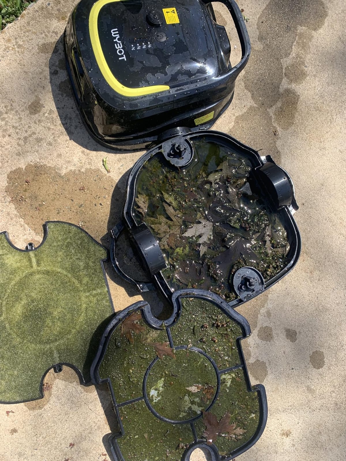 WYBOT A1 Cordless Pool Vacuum Robot for Above Ground Pool, Black&Green customer photo 1