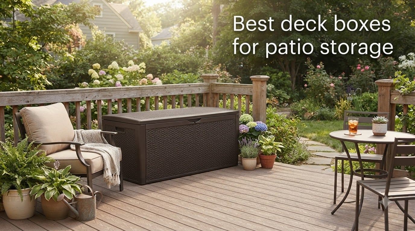 Best deck boxes for patio storage