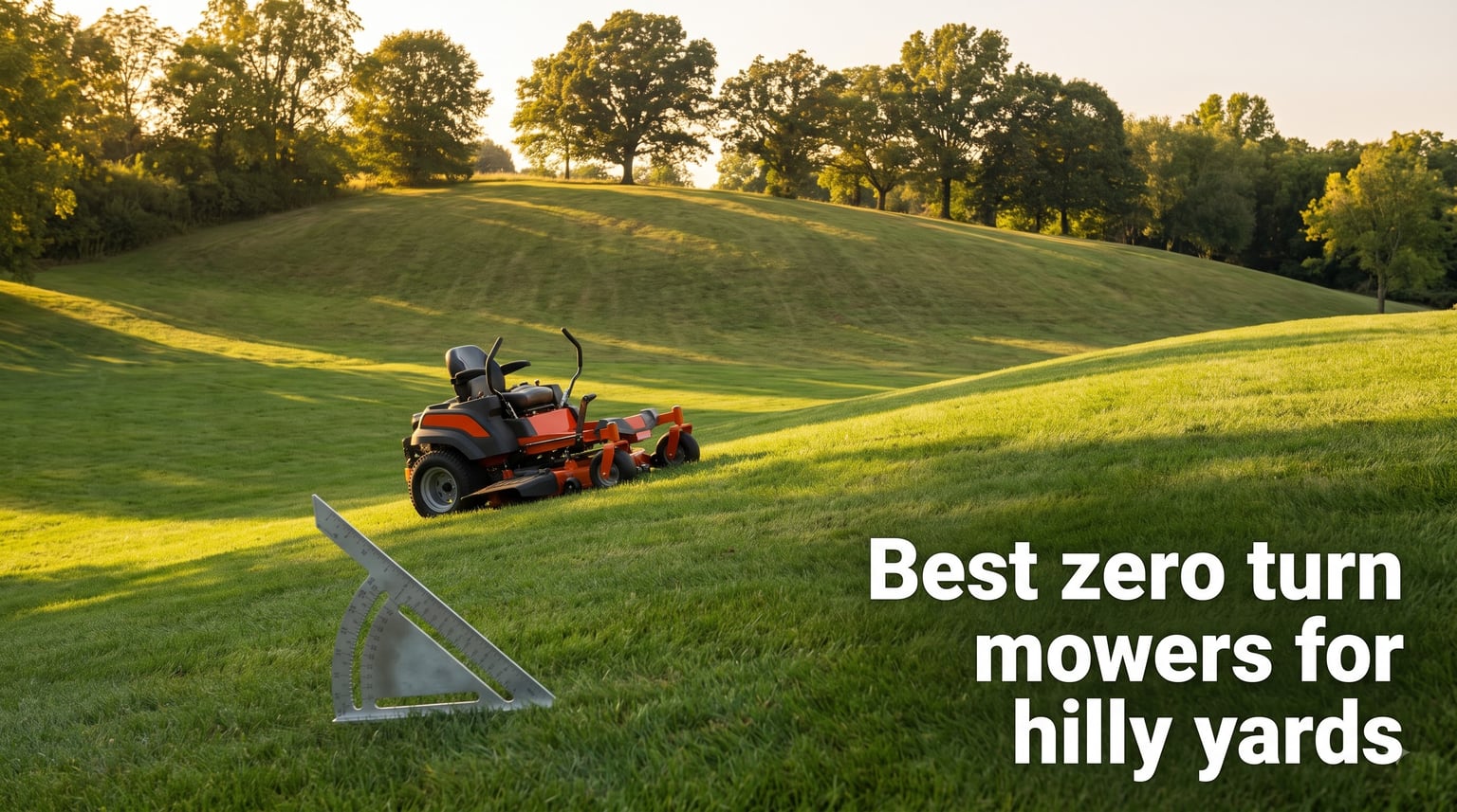 Best zero turn mowers for hilly yards