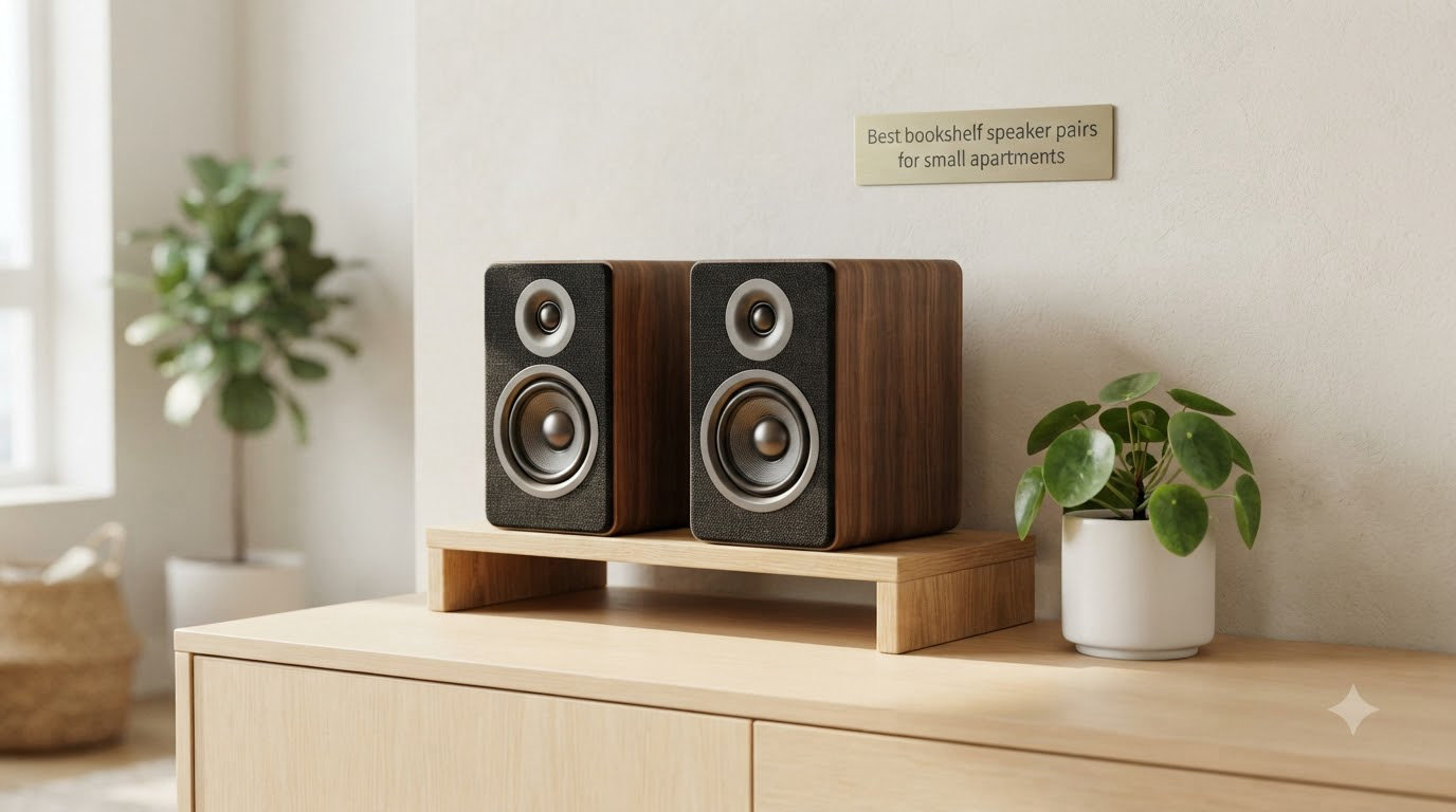 Best bookshelf speaker pairs for small apartments