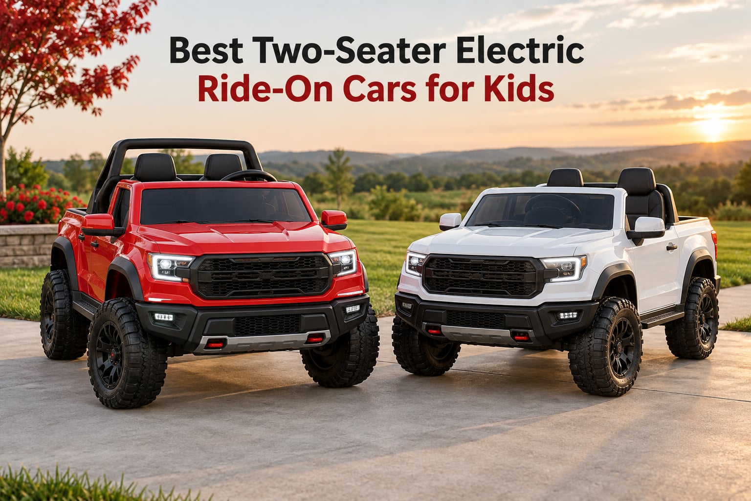 Best Two-Seater Electric Ride-On Cars for Kids