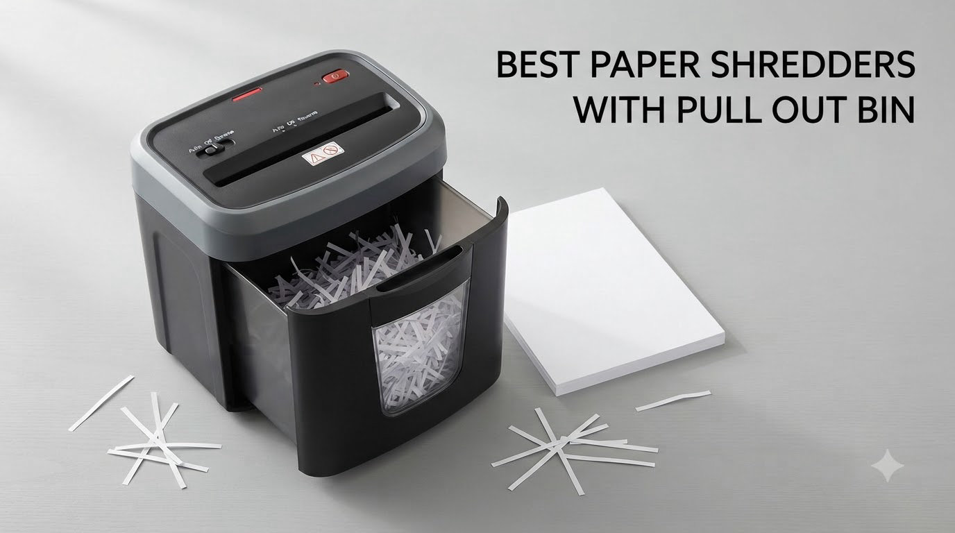 best paper shredders with pull out bin