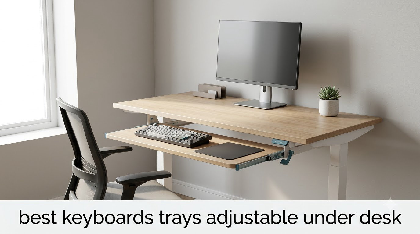 best keyboards trays adjustable under desk