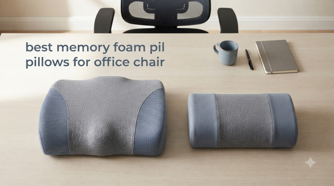 best memory foam pillows for office chair