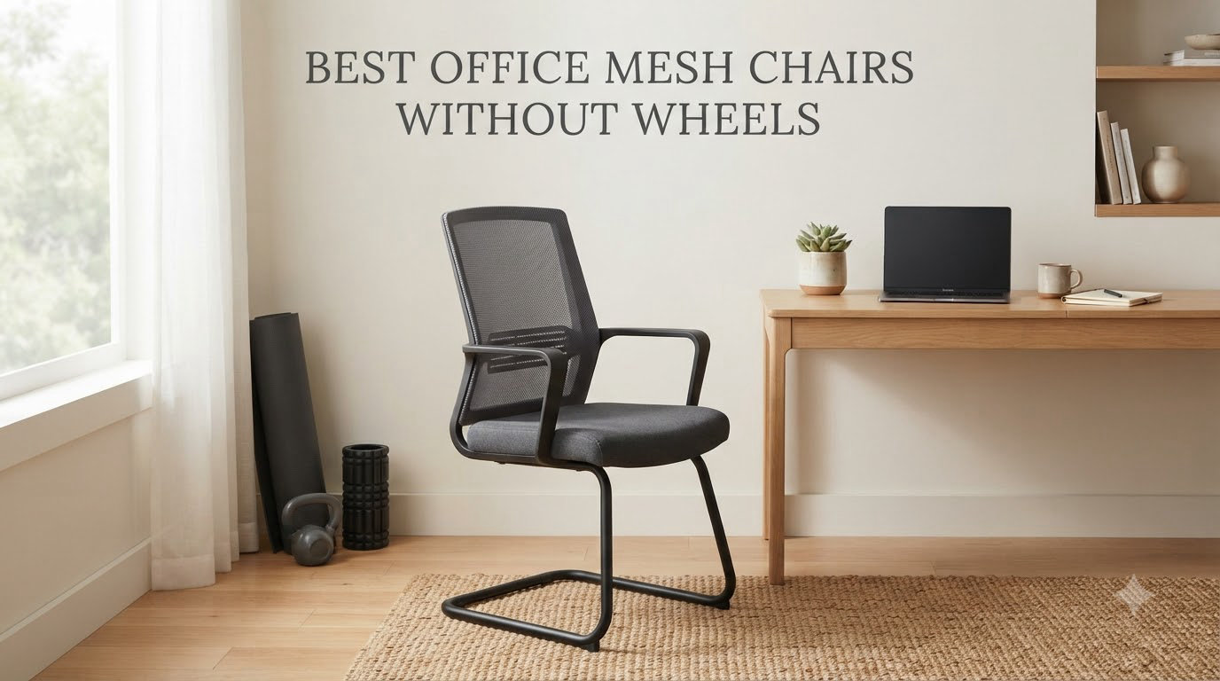 best office mesh chairs without wheels