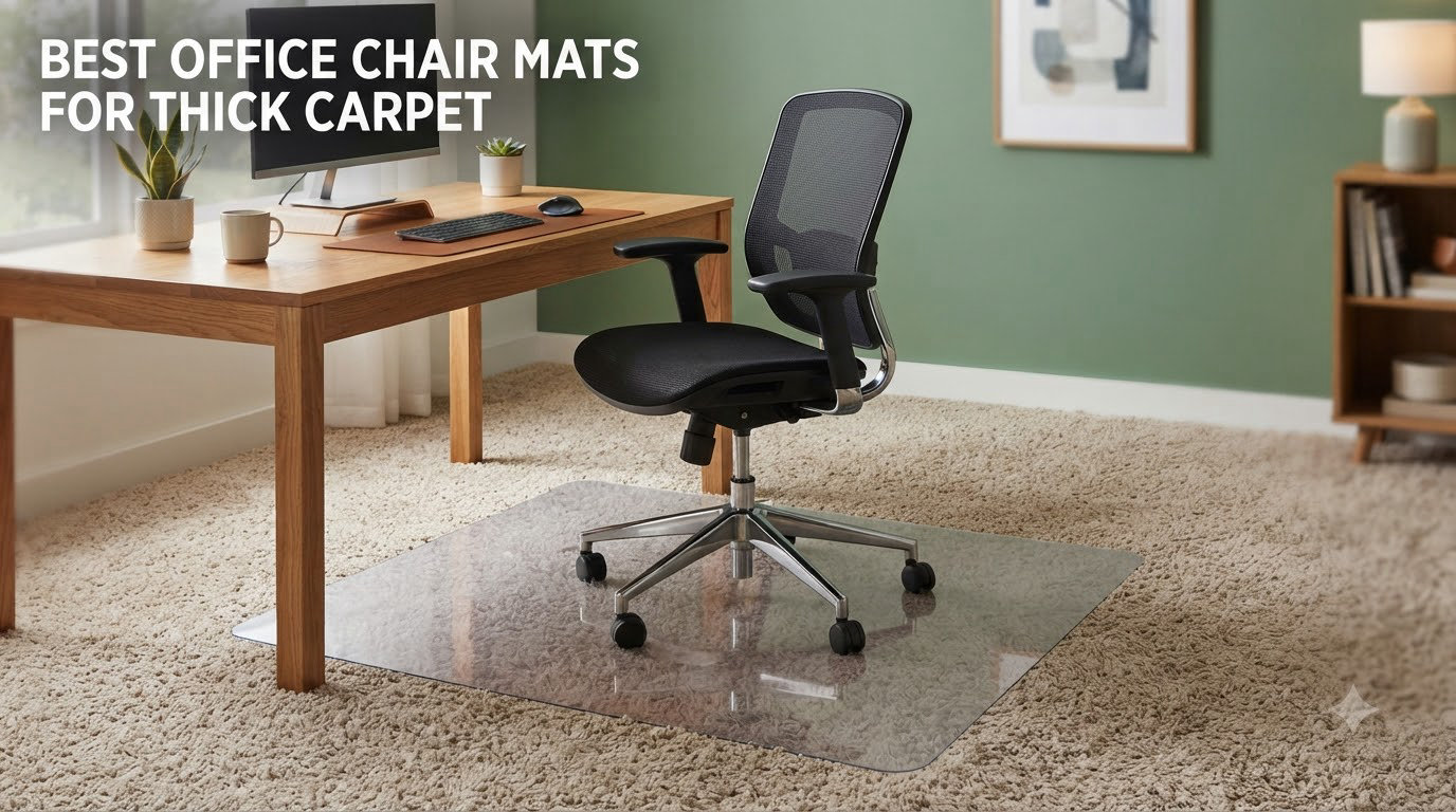 best office chair mats for thick carpet