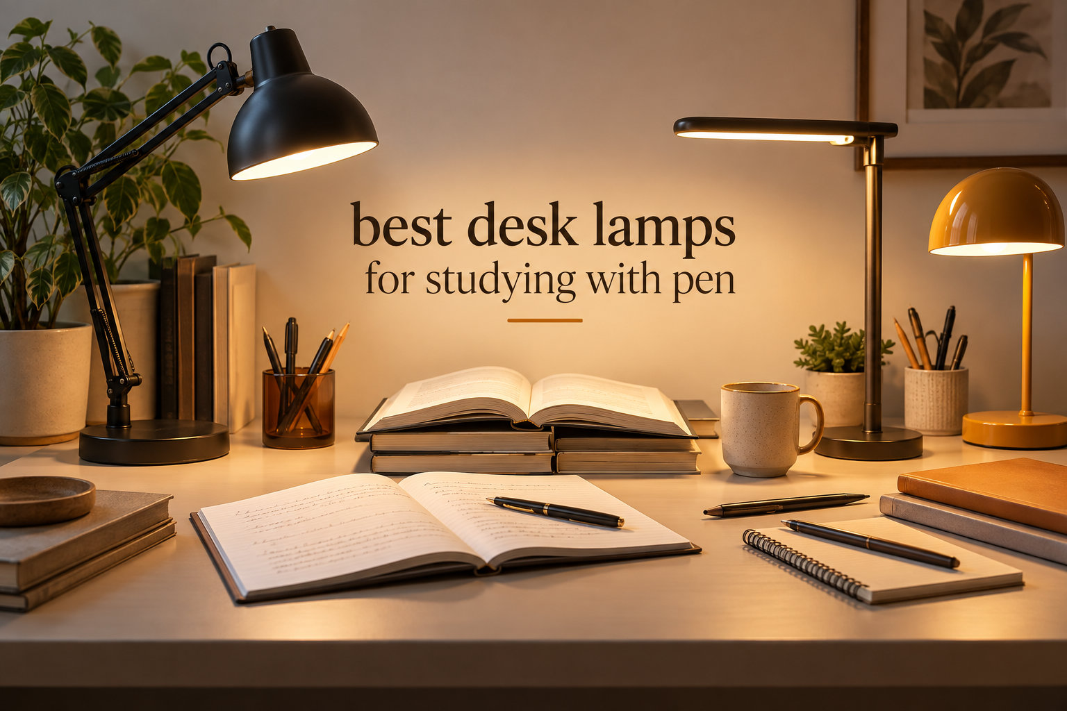 best desk lamps for studying with pen