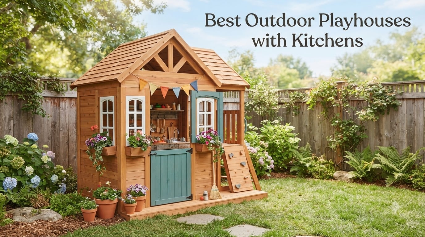 Best Outdoor Playhouses with Kitchens