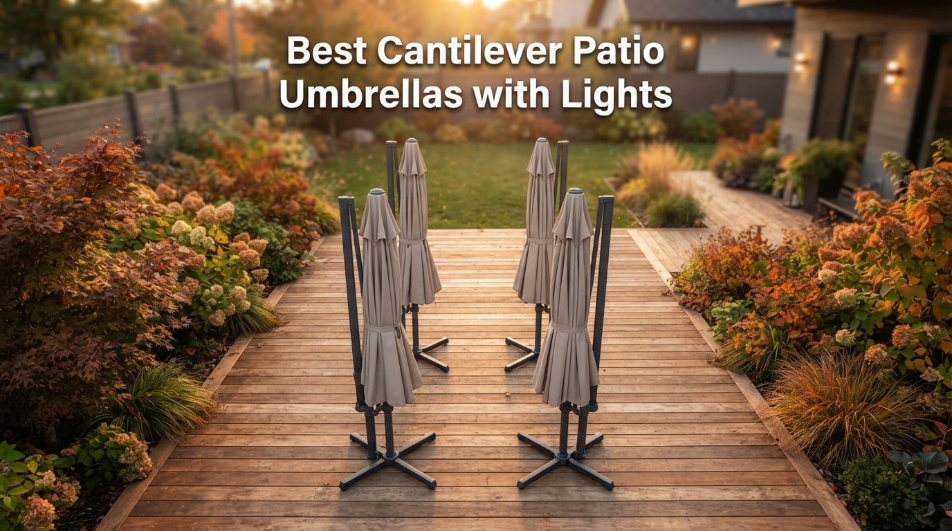 Best Cantilever Patio Umbrellas with Lights