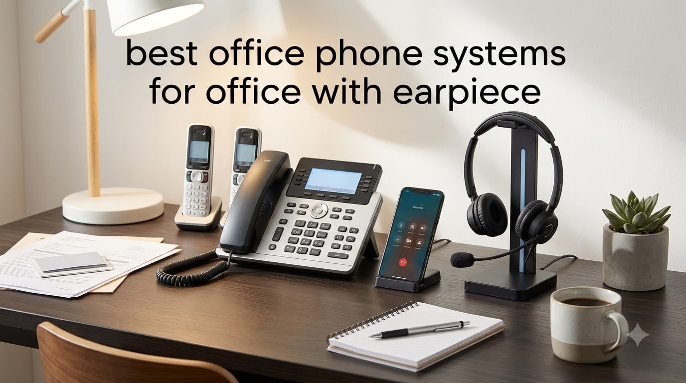 best office phone systems for office with earpiece